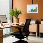 Un espacio de oficina moderno y elegante