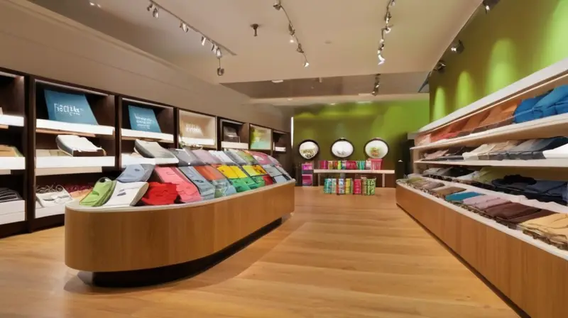 Un vibrante espacio comercial bien organizado