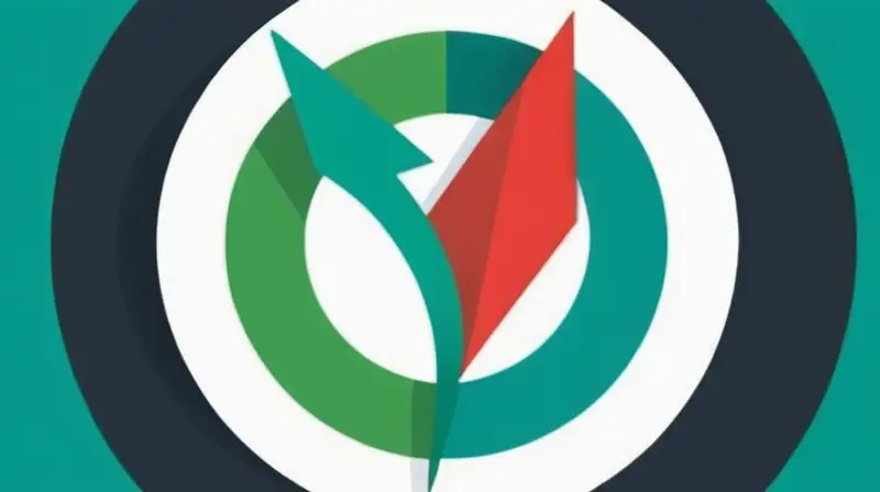 Dos rectángulos superpuestos en azul y verde con círculos que simbolizan privacidad y seguridad, rodeados de flechas negras que indican control, en un estilo minimalista y equilibrado